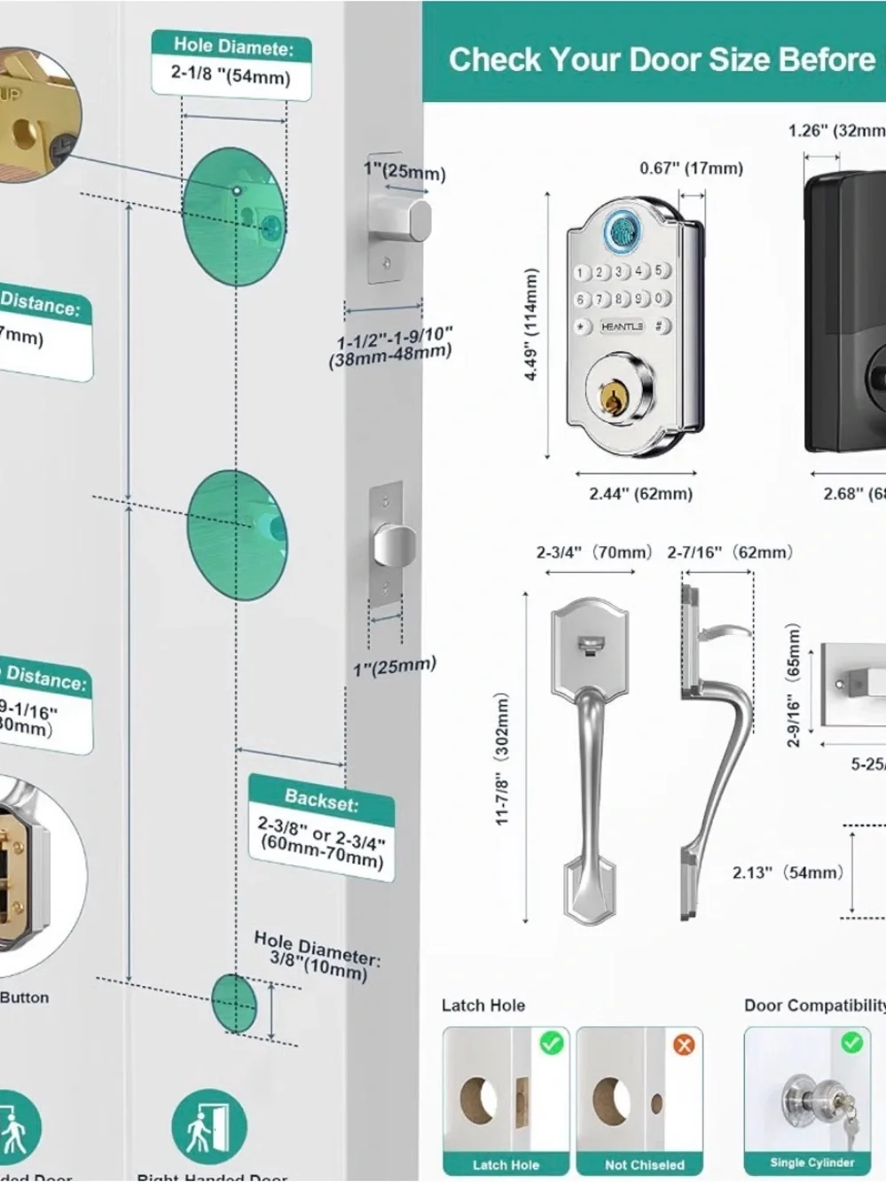 Smart Door Lock Wifi Fingerprint Remote Control For Home With App Access